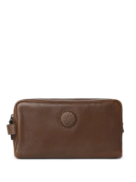 Osprey Compass logo-embossed leather wash bag