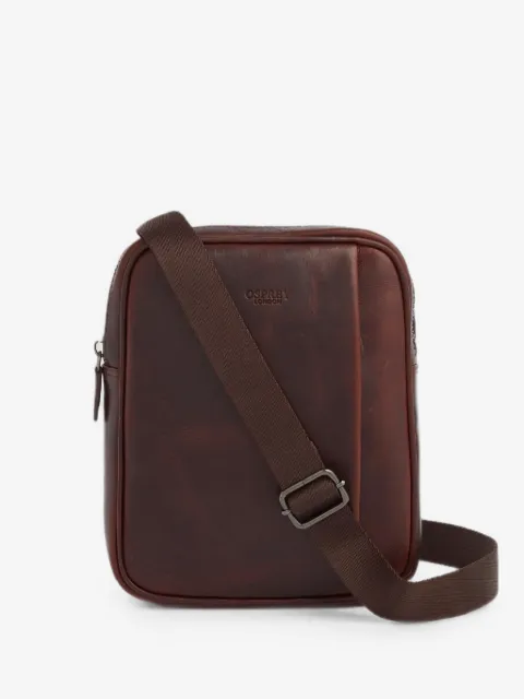 Osprey London small Carter logo-embossed messenger bag