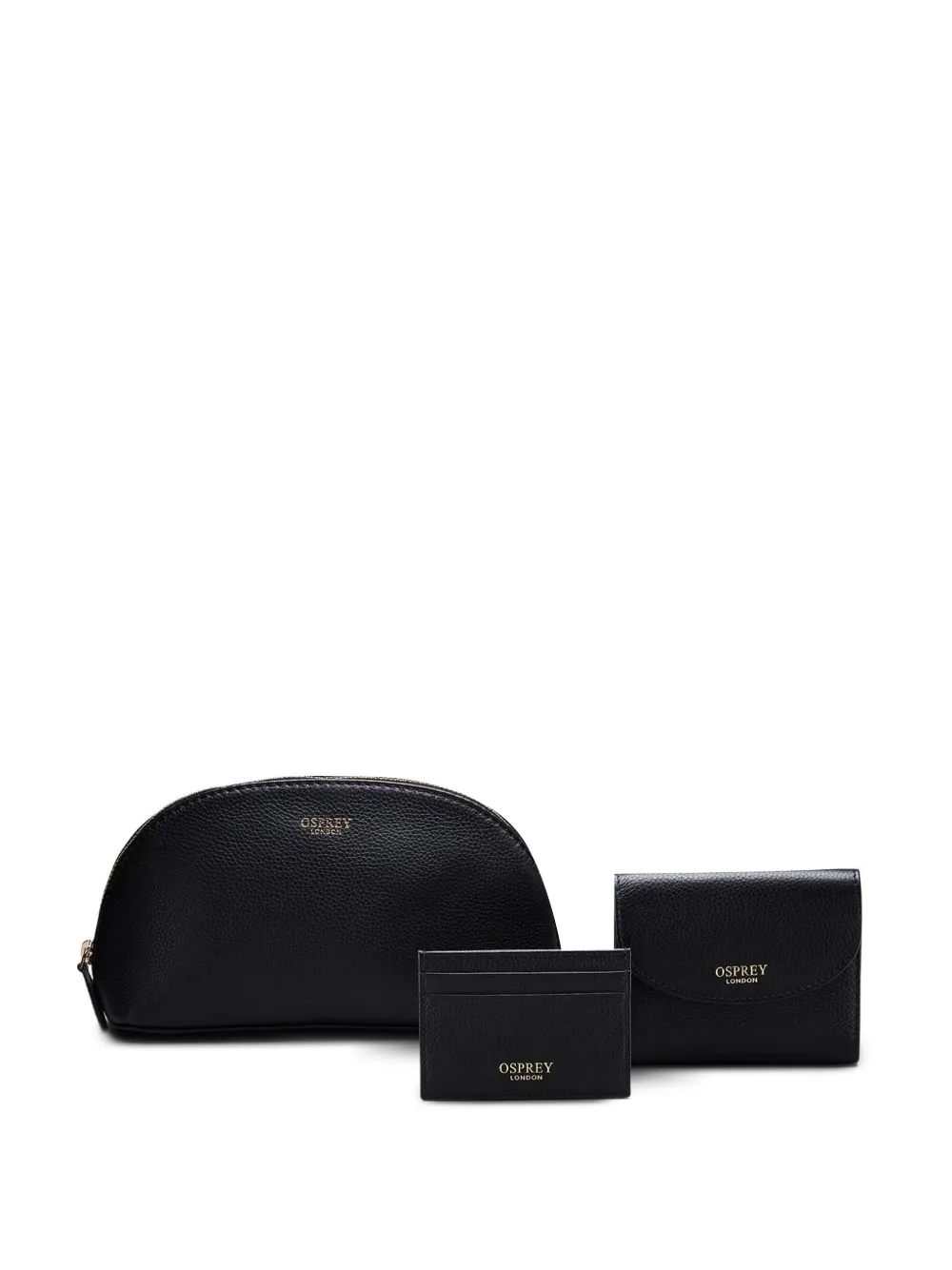 Osprey leather wallet set - Schwarz