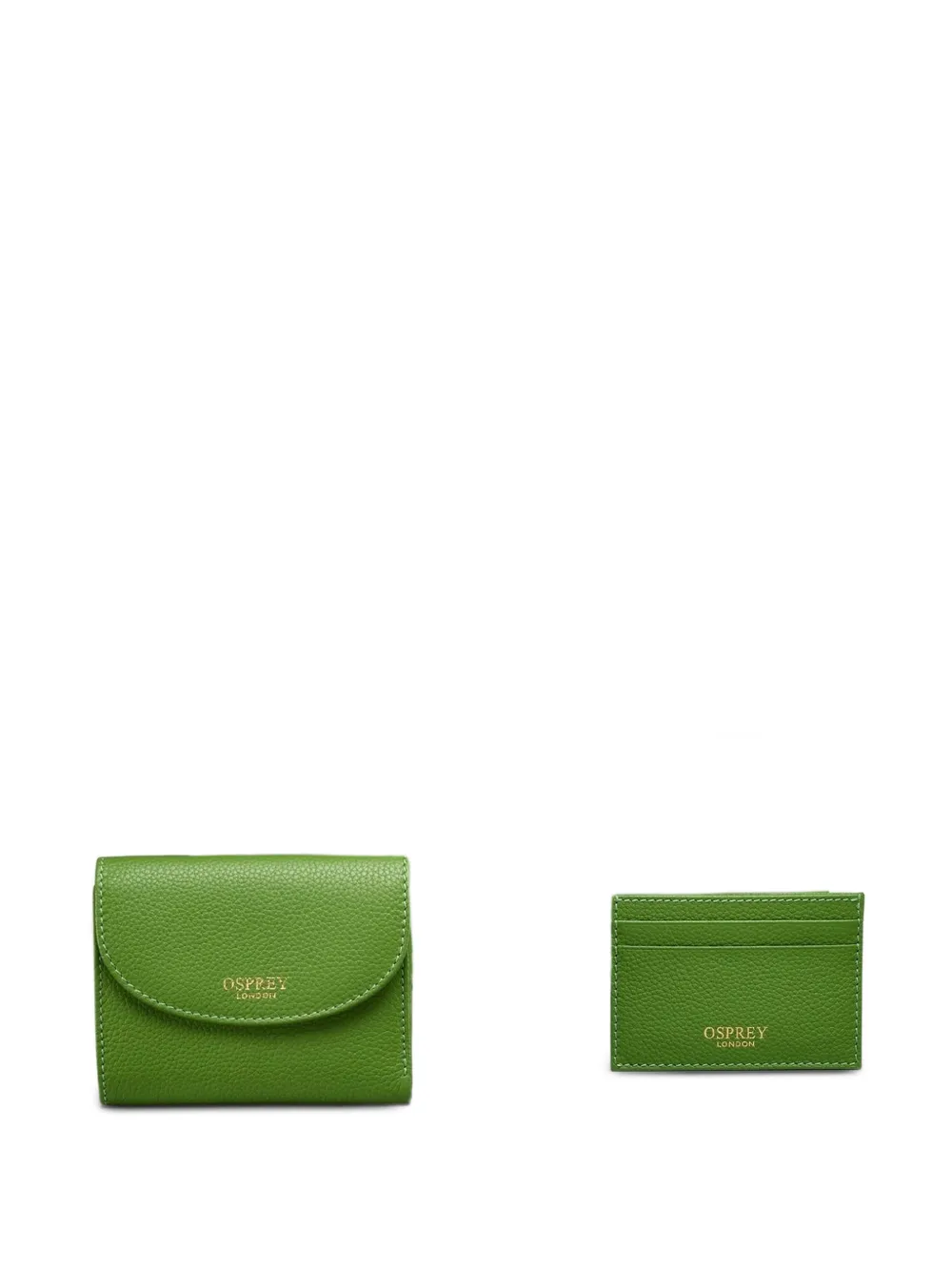 Osprey Tilly leather wallet and card holder set - Grün