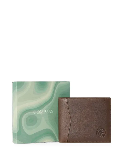 Osprey Compass debossed-logo leather wallet