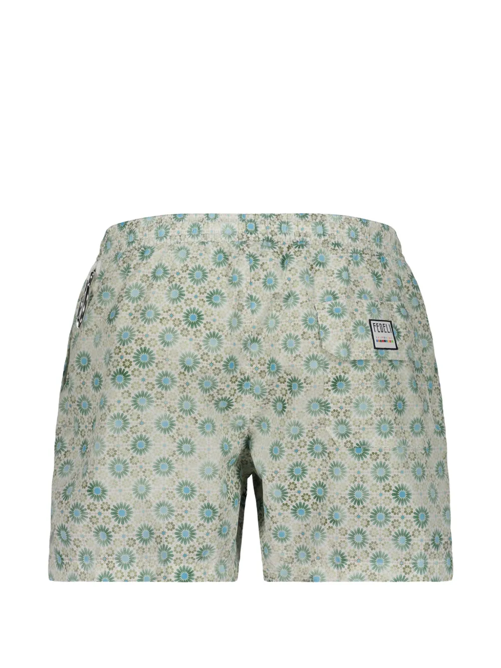 Fedeli Zwembroek met bloemenprint Beige