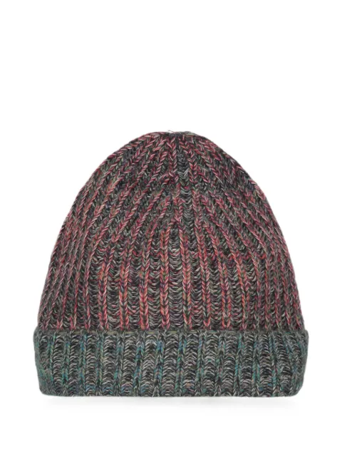 Malo ribbed-knit cashmere beanie hat