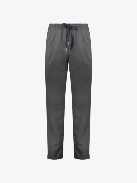 Fedeli drawstring elasticated-waist trousers