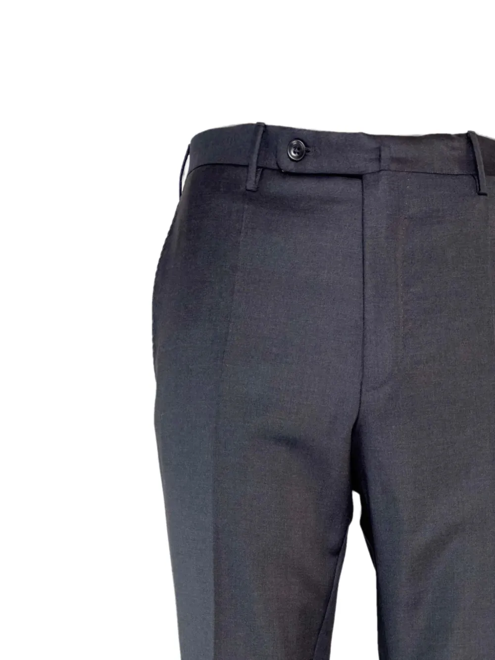 Incotex Twill broek met platte voorkant Grijs