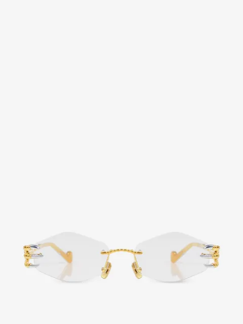 ANNA-KARIN KARLSSON Claw geometric-frame glasses