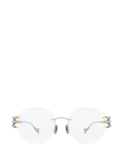 ANNA-KARIN KARLSSON Claw rimless round-frame glasses