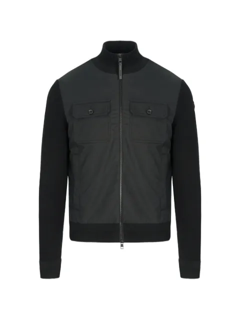 Moncler panelled zip-up jacket