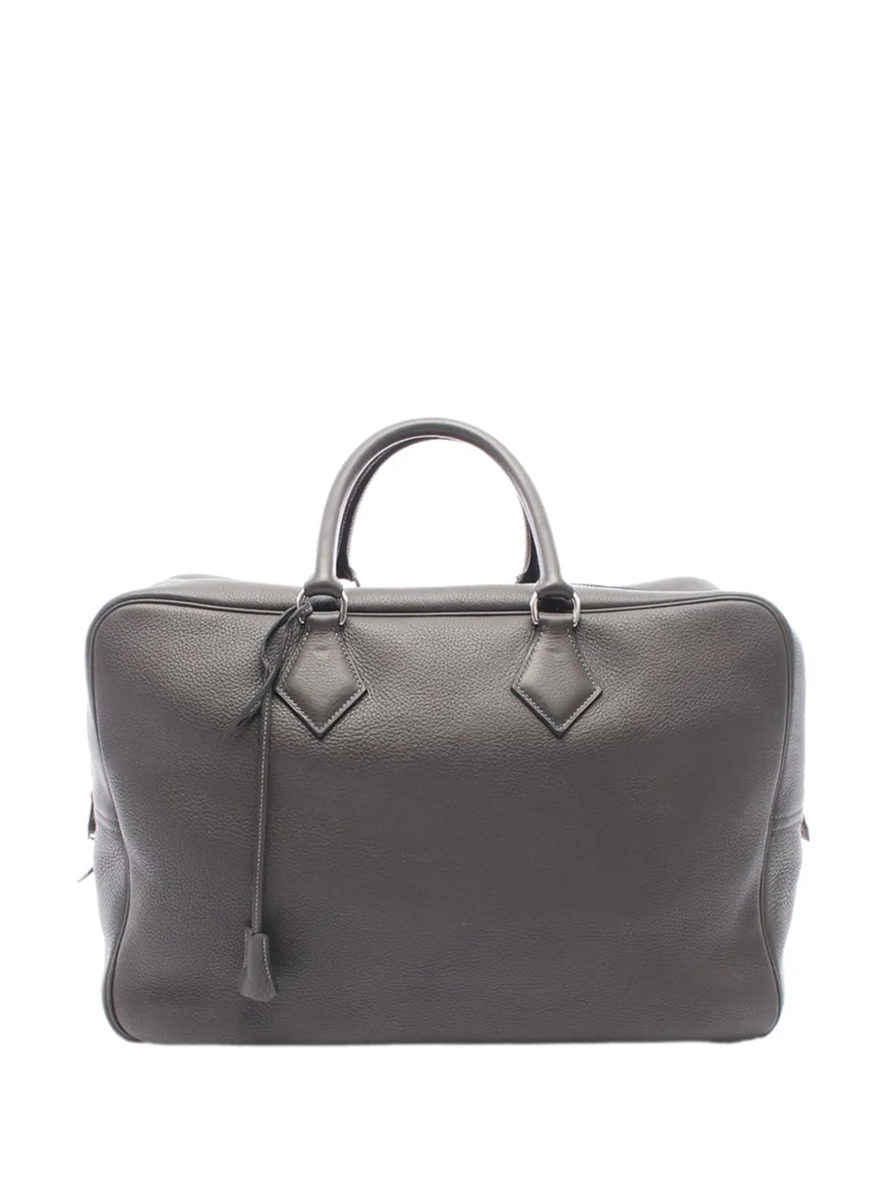 Hermès Pre-Owned Borsa portadocumenti Plume 45 in pelle Clemence 2001 - Grigio