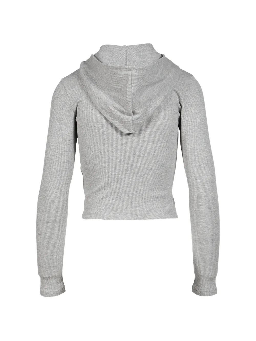 GLOWNY G Classic Essential ribbed-knit zip-up Hoodie | Grey | FARFETCH