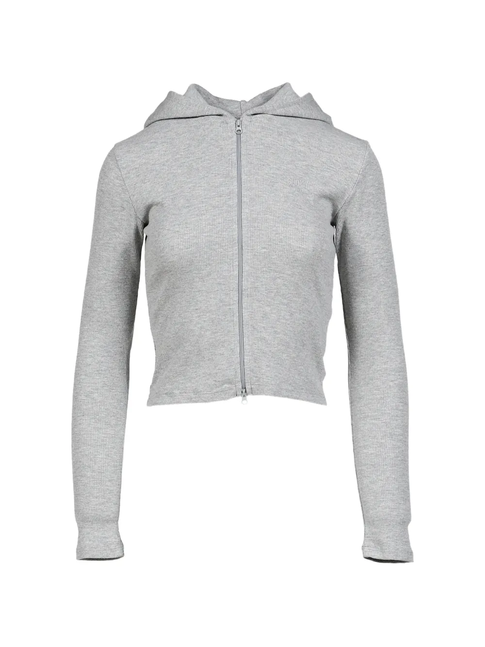 Glowny G Classic Essential Ribbed-knit Zip-up Hoodie In Multi