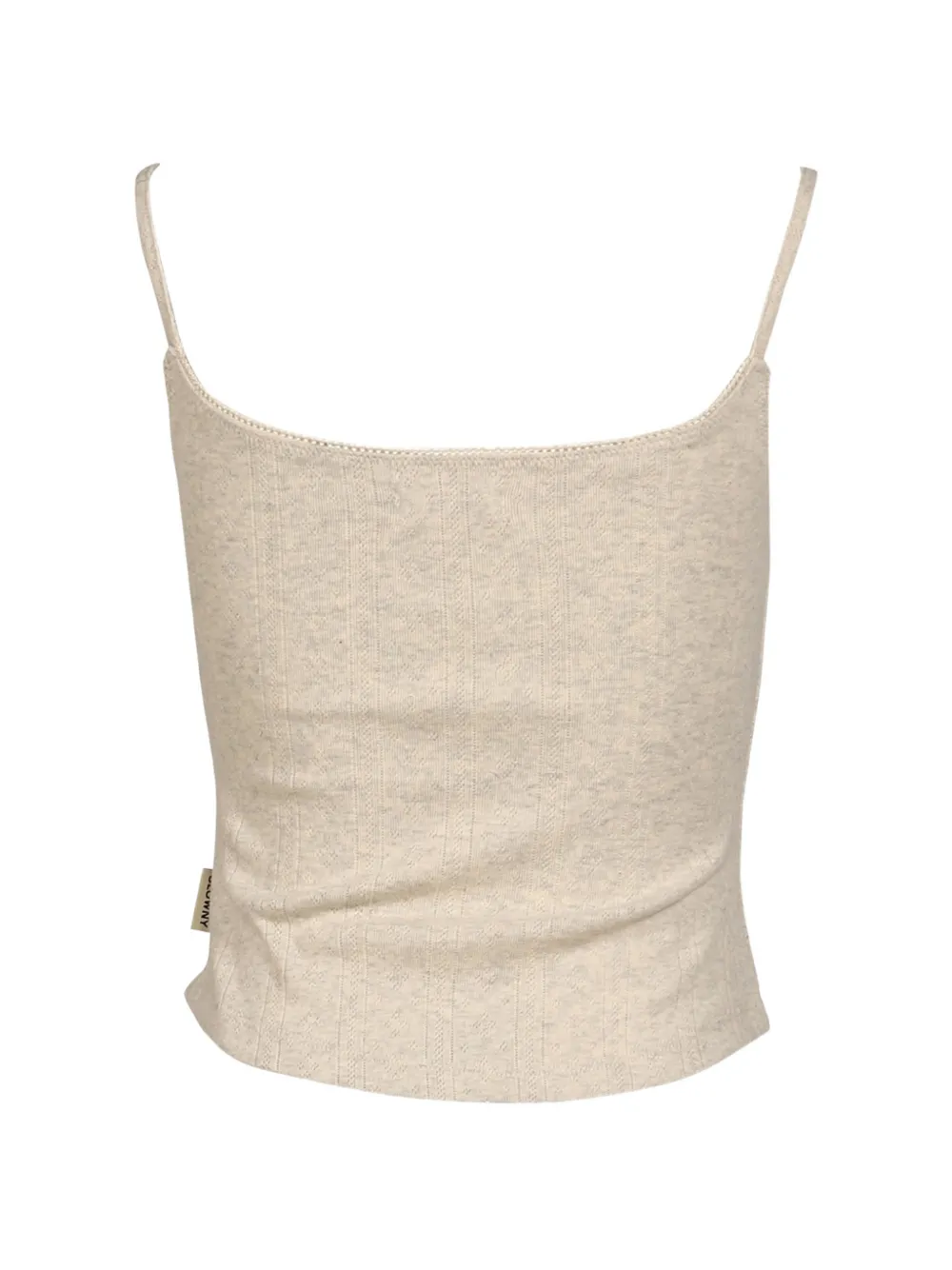 Glowny Honey Pointelle-knit Camisole Top In Neutral