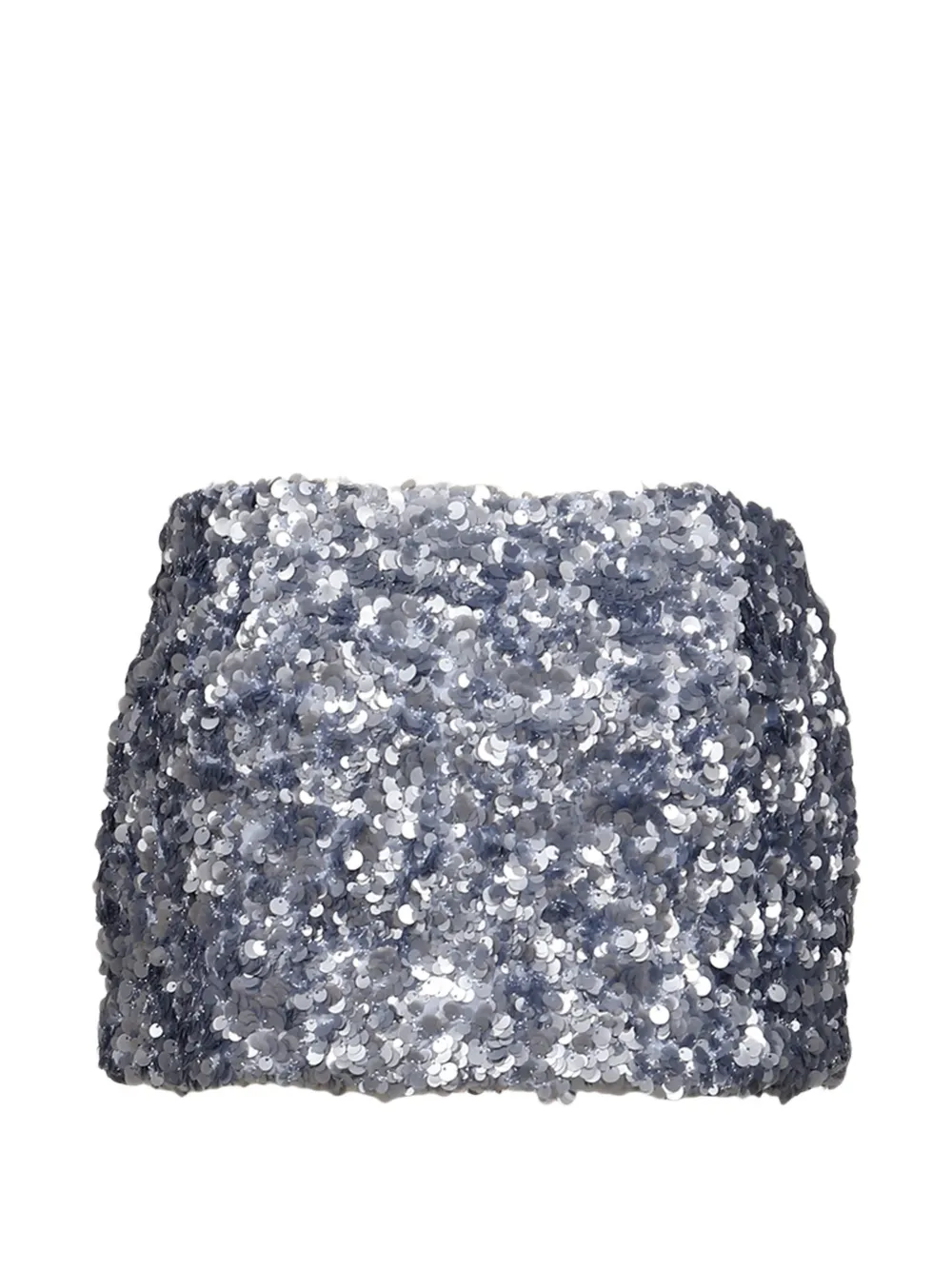 Glowny Twinkle Sequin-embellished Mini Skirt In Blue