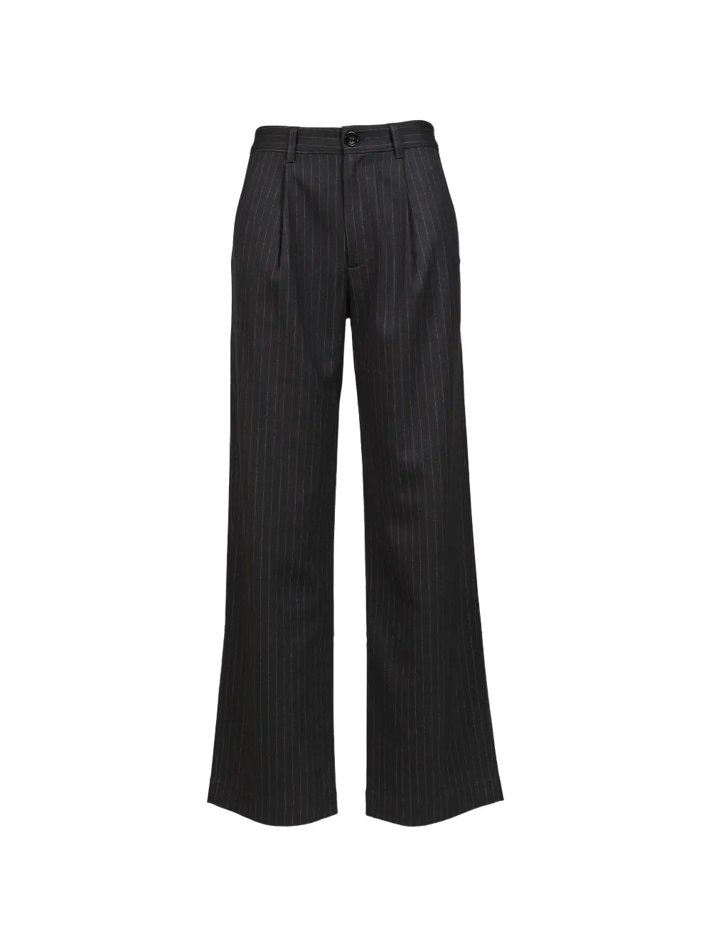 Glowny G Gentle Pinstriped Pleated Trousers In Gray