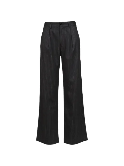 GLOWNY G Gentle pinstriped pleated trousers