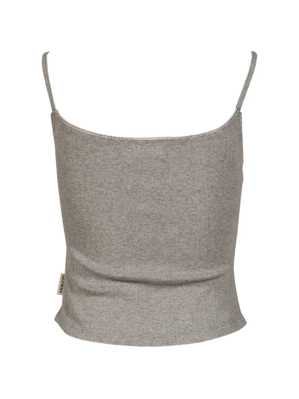 Glowny Honey Ribbed-knit Camisole Top In Gray
