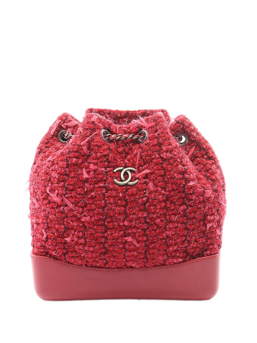 CHANEL Pre-Owned Zaino Gabrielle piccolo in tweed 2016-2017 - Rosa