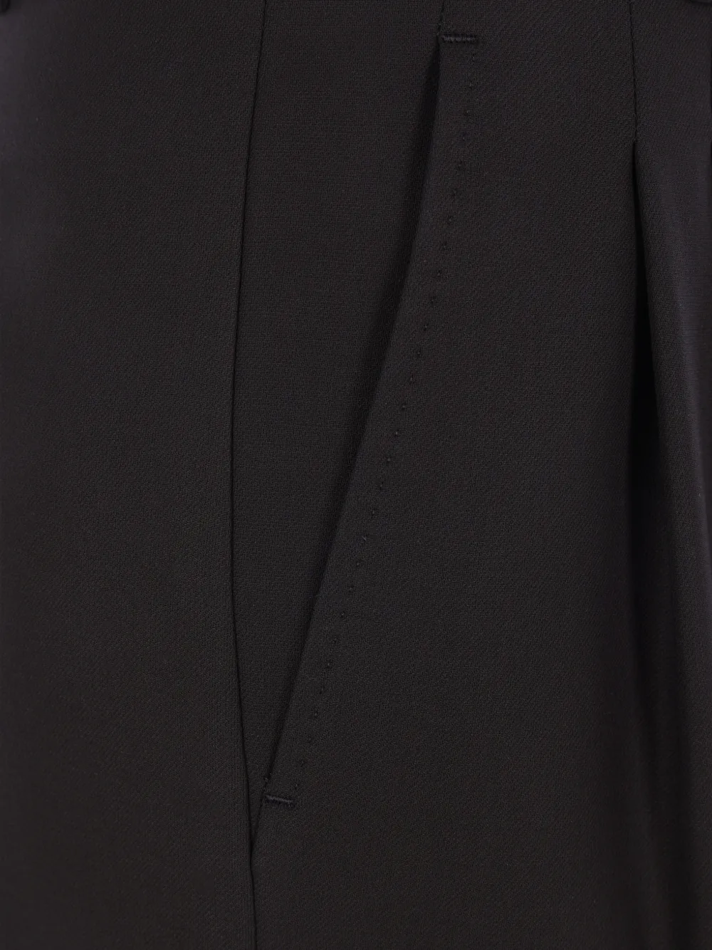 Max Mara Plooibroek met ceintuur Zwart