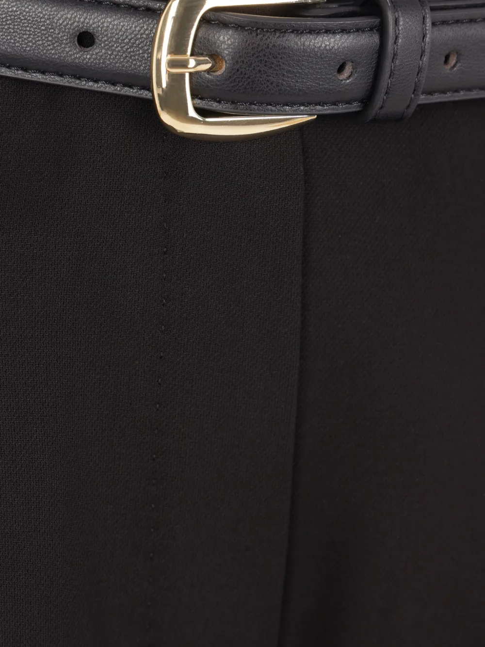 Max Mara Plooibroek met ceintuur Zwart