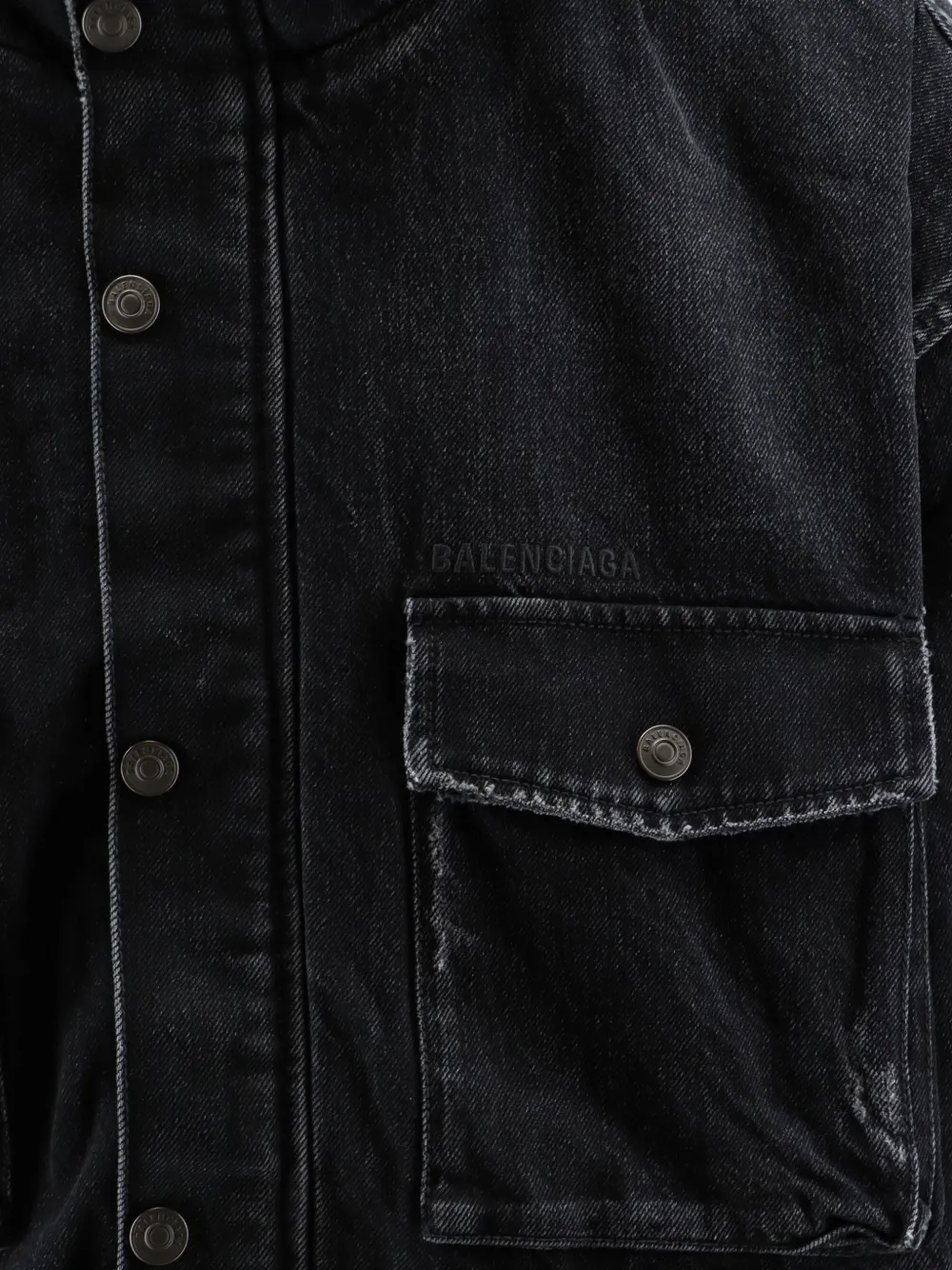 Balenciaga Jack met geborduurd logo Zwart