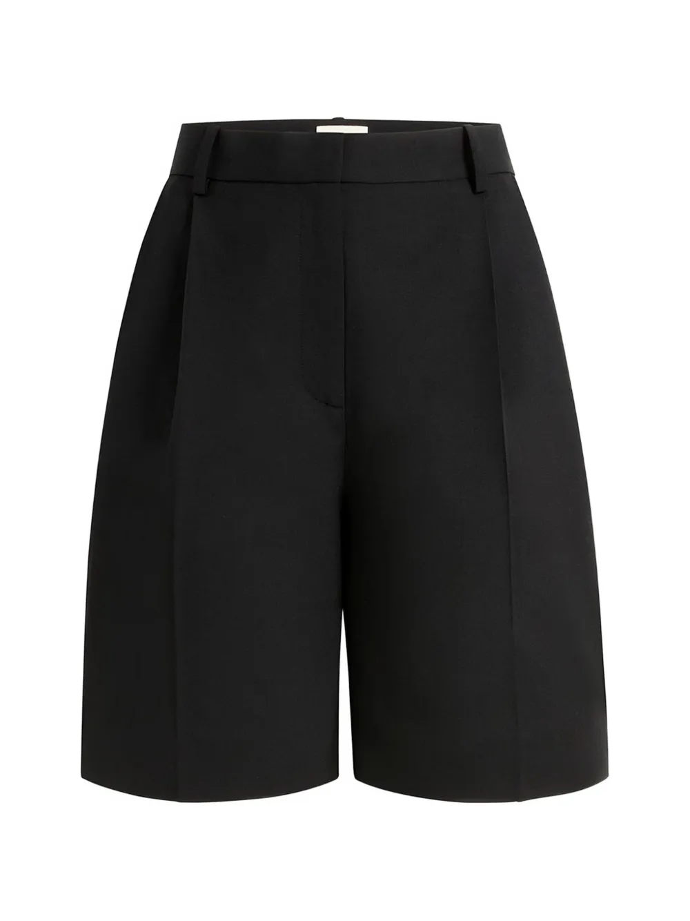 KHAITE Auggie geplooide shorts Zwart