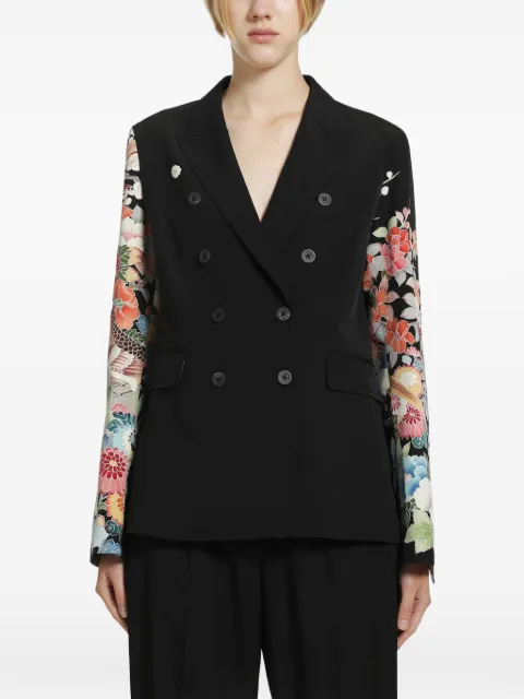 IBRIGU floral-print double-breasted blazer