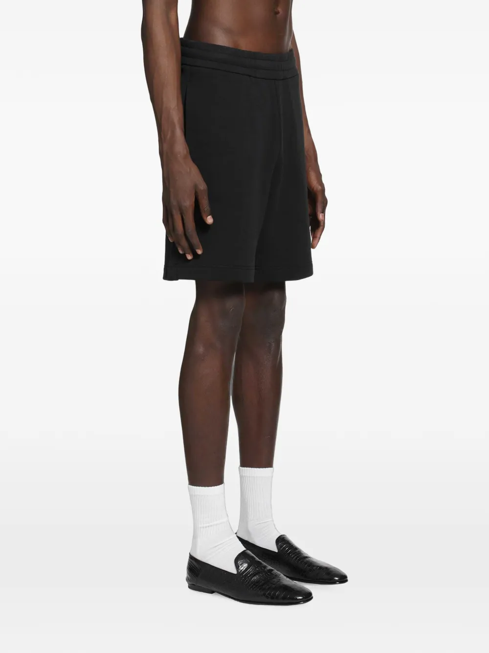 Moncler Shorts met logopatch Zwart
