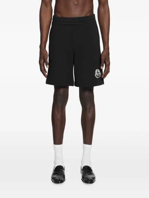 Moncler logo-patch jersey shorts