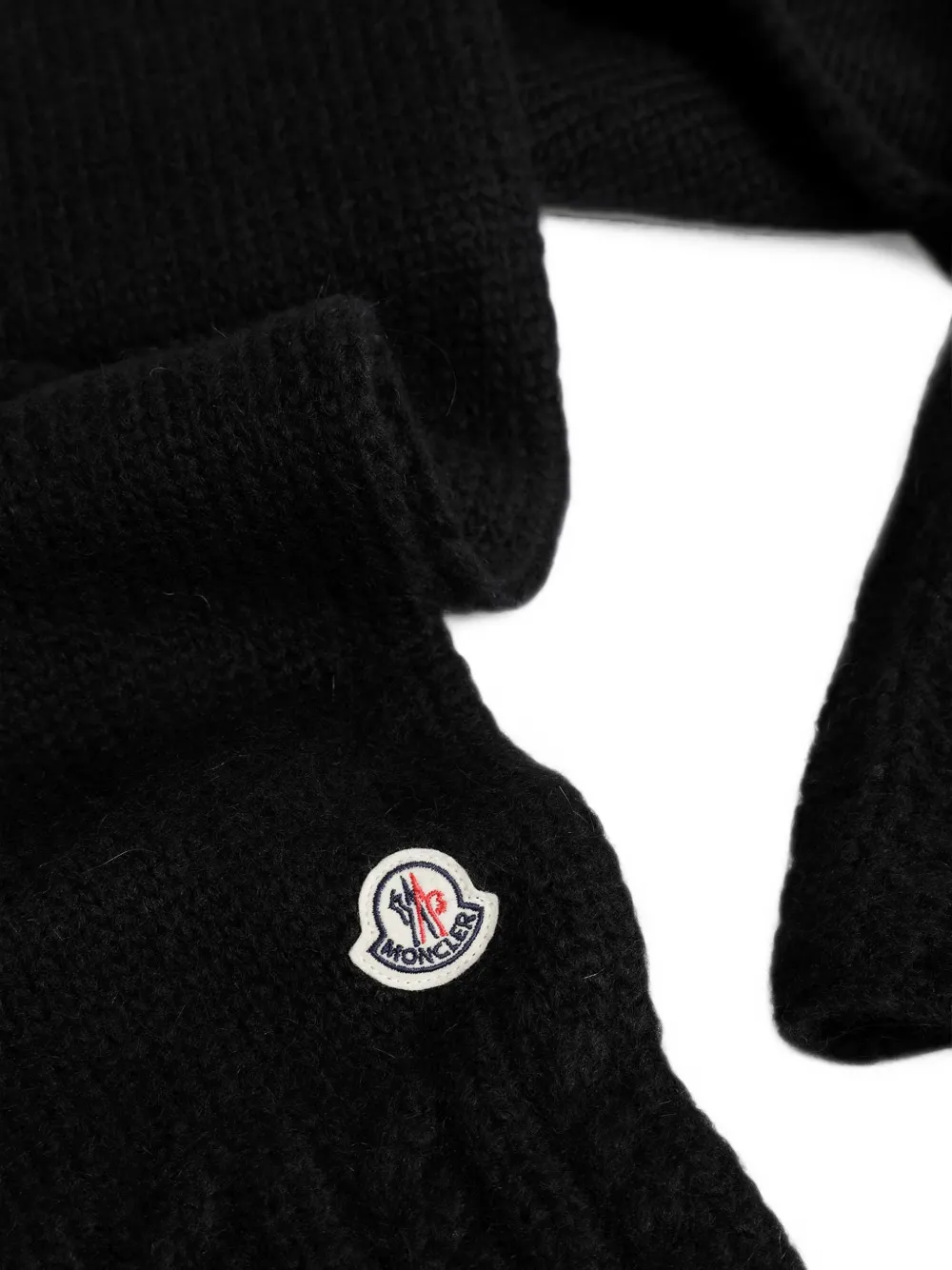 Moncler Kabelgebreide sjaal Zwart