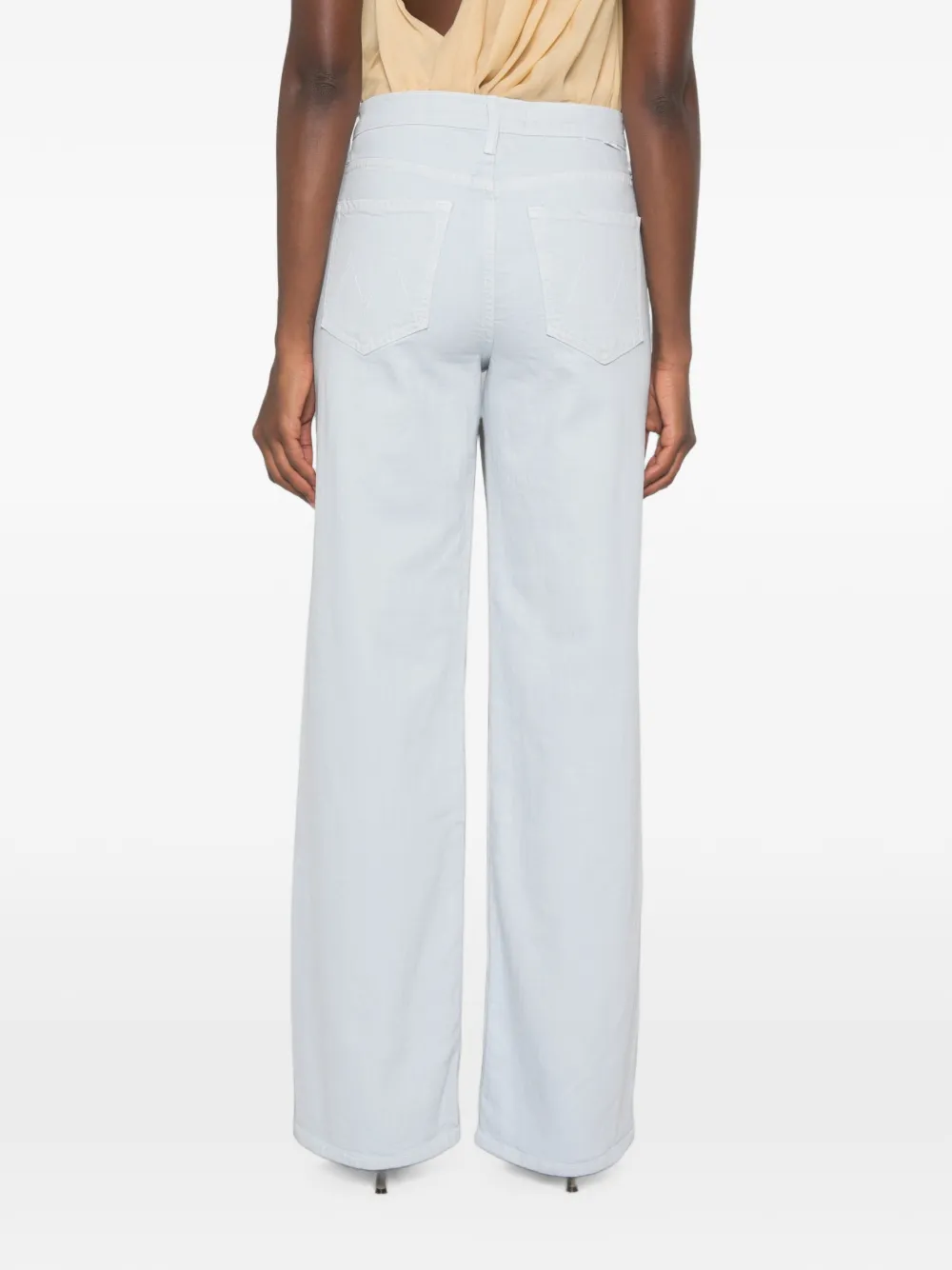 MOTHER Jeans met wijde pijpen Blauw