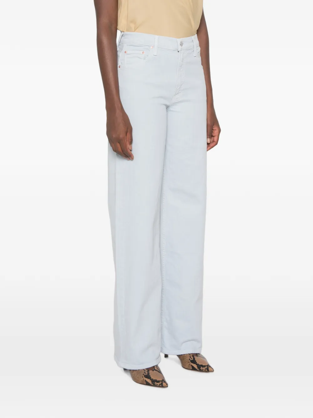 MOTHER Jeans met wijde pijpen Blauw