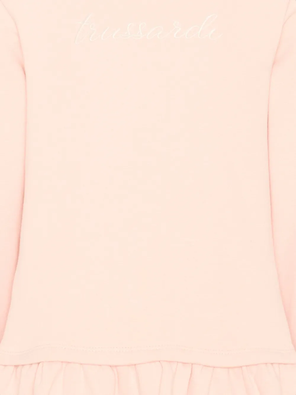 TRUSSARDI JUNIOR Jurk met geborduurd logo Roze