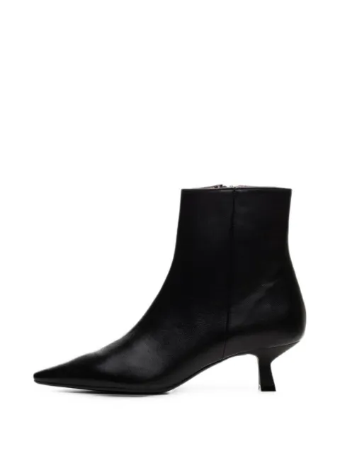 Poche Paris pointed-toe kitten-heel ankle boots