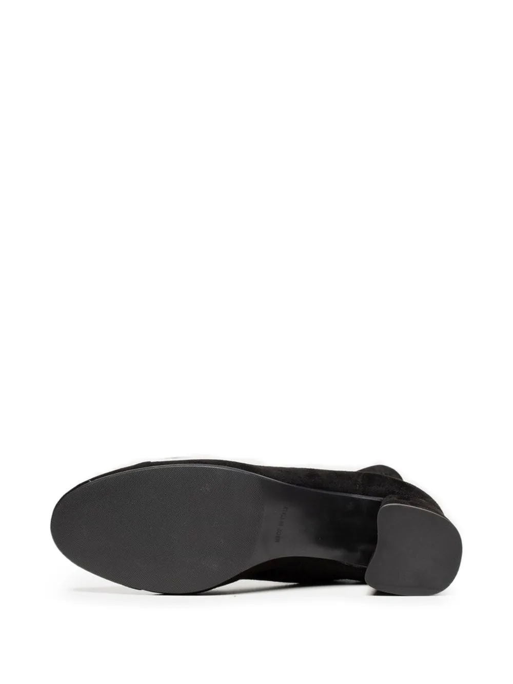 Poche Paris suede block-heel ankle boots Zwart