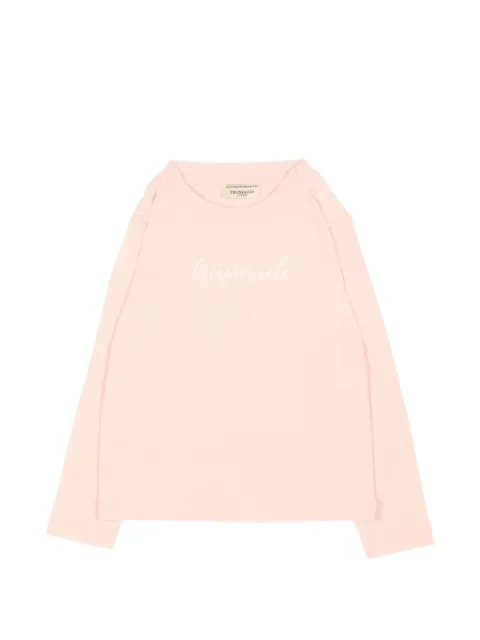 TRUSSARDI JUNIOR logo-print long-sleeve T-shirt