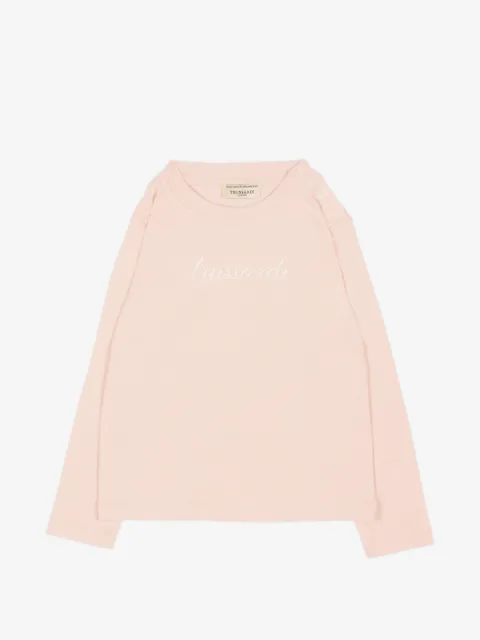 TRUSSARDI JUNIOR logo-print long-sleeve T-shirt
