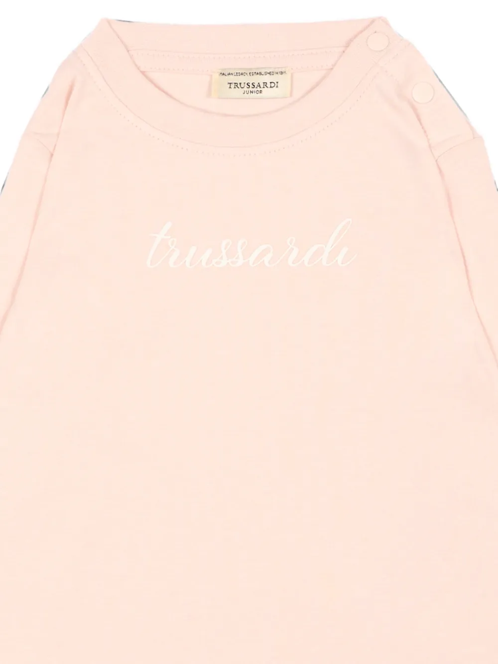 TRUSSARDI JUNIOR T-shirt met lange mouwen en logo-print Roze