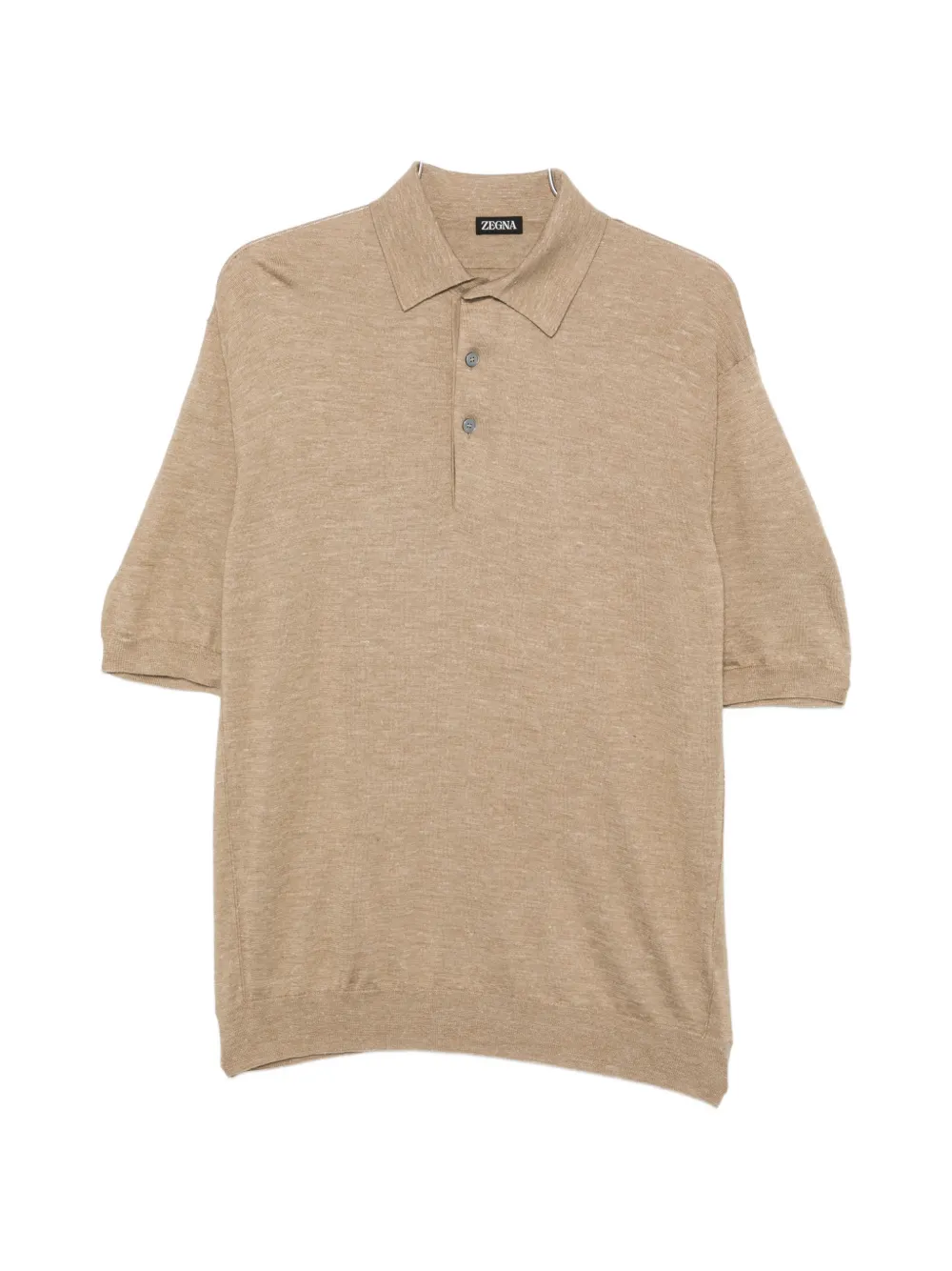 Zegna short-sleeve polo sweater - Neutrals