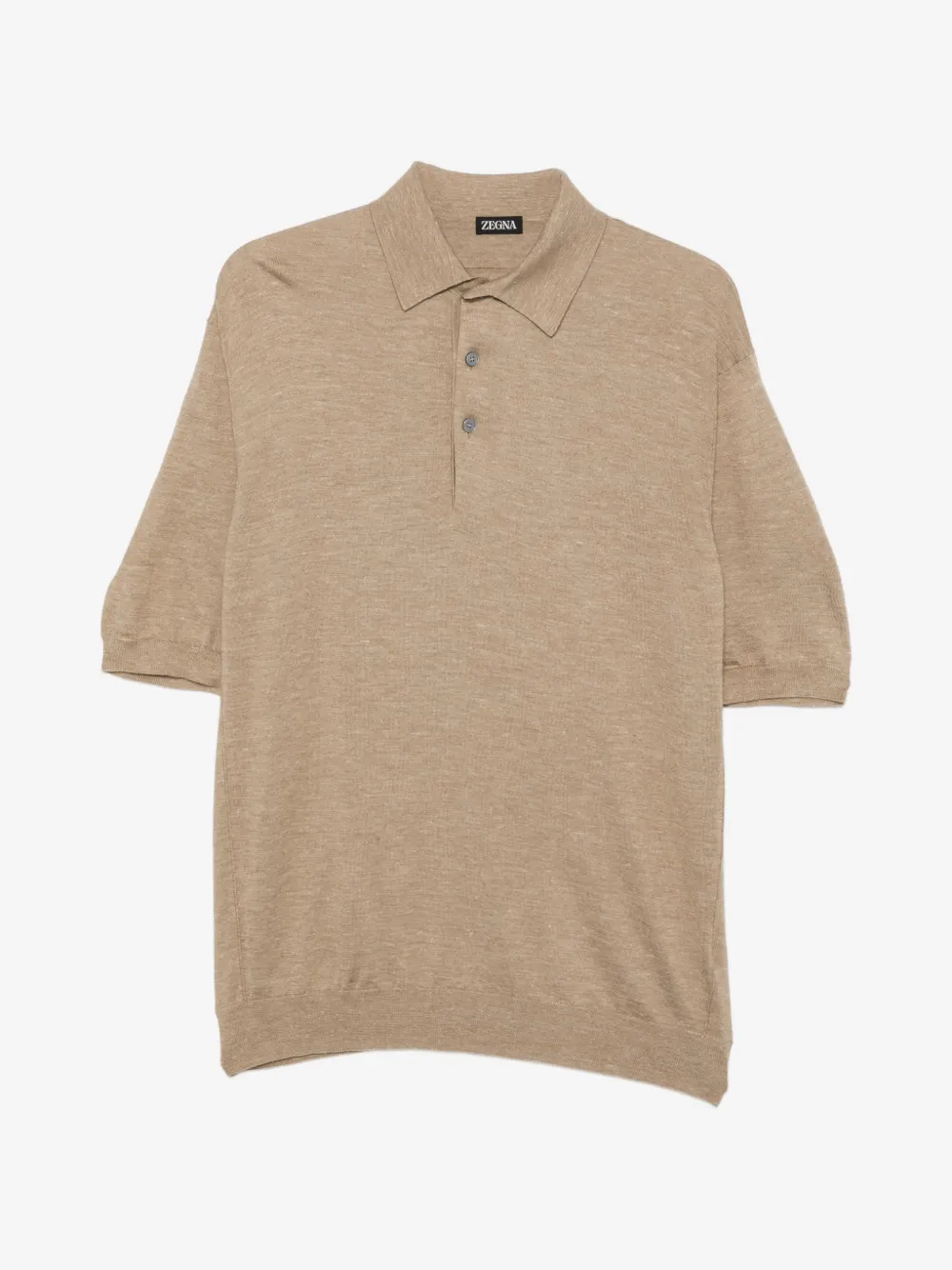Zegna 반소매 폴로 스웨터 | 뉴트럴 | Image 1