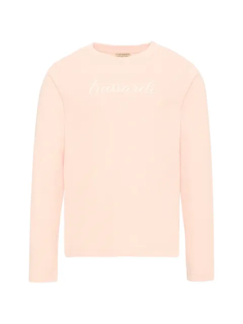 TRUSSARDI JUNIOR logo-print long-sleeve T-shirt