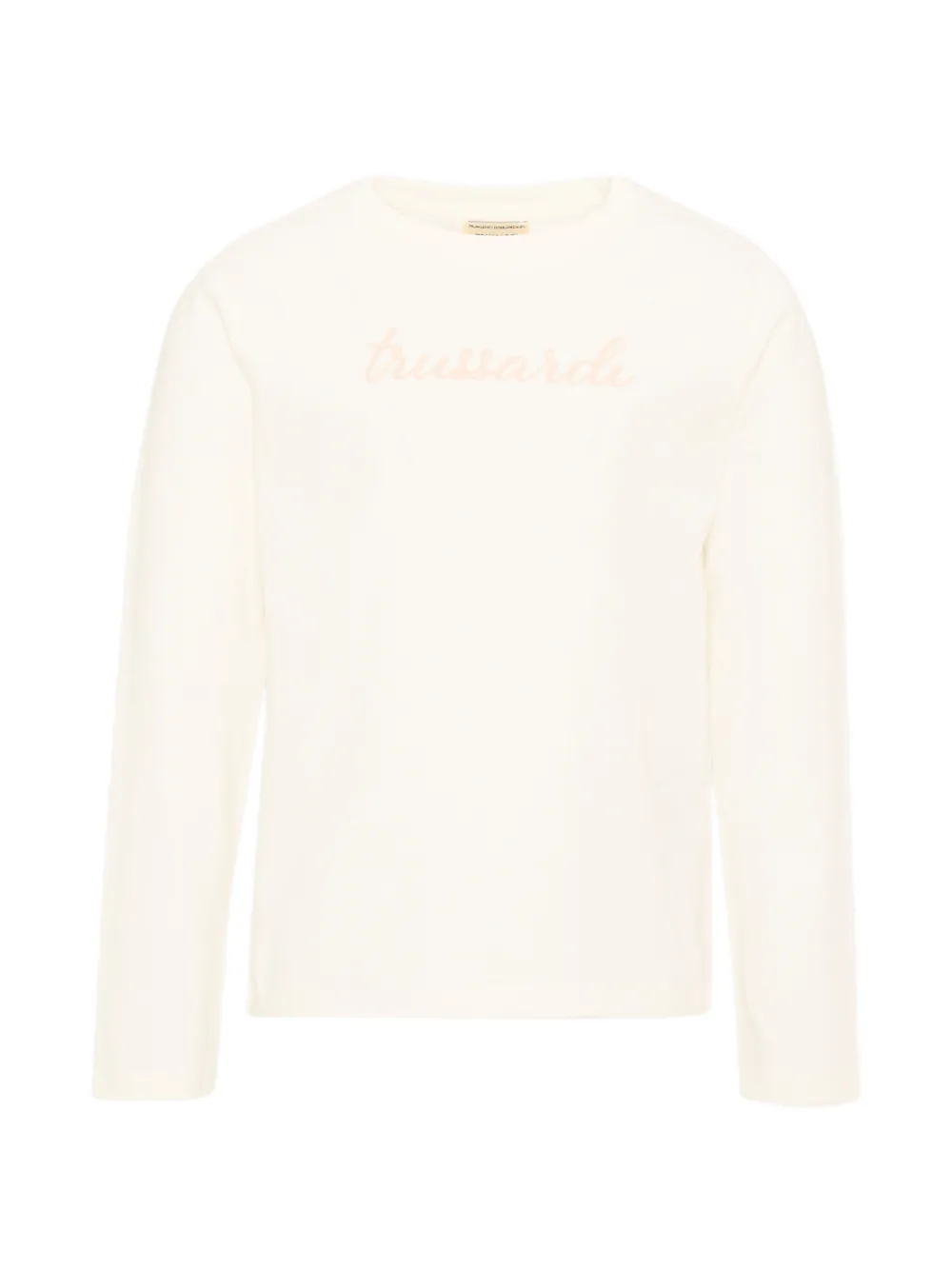 TRUSSARDI JUNIOR logo-print long-sleeve T-shirt - Bianco