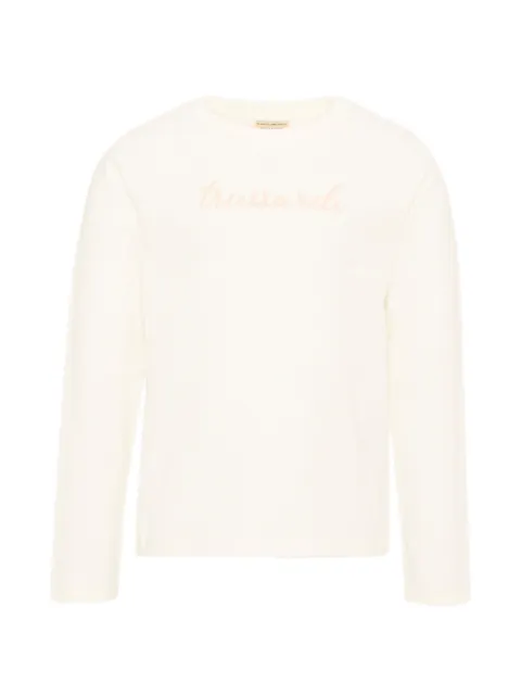 TRUSSARDI JUNIOR logo-print long-sleeve T-shirt