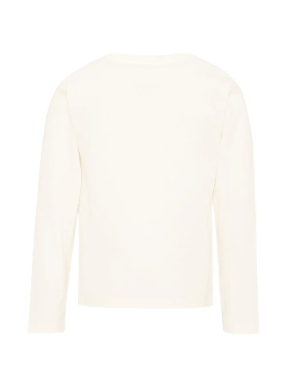TRUSSARDI JUNIOR T-shirt met lange mouwen en logo-print Wit
