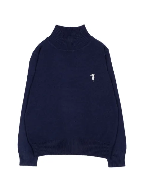 TRUSSARDI JUNIOR jersey con logo bordado