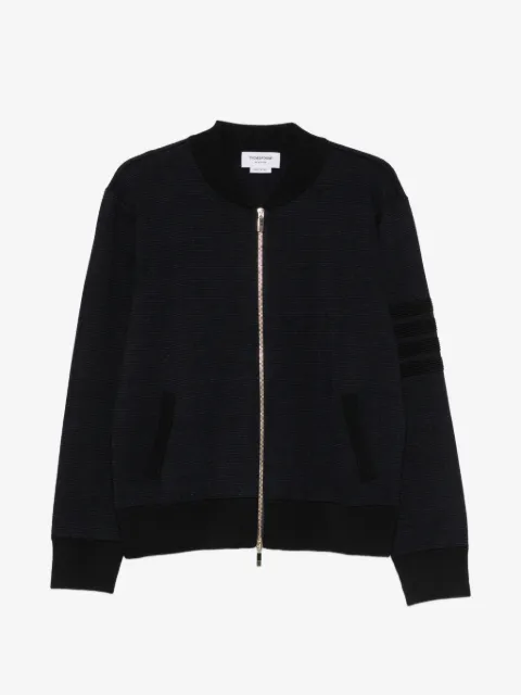 Thom Browne 4-Bar zip-up cardigan