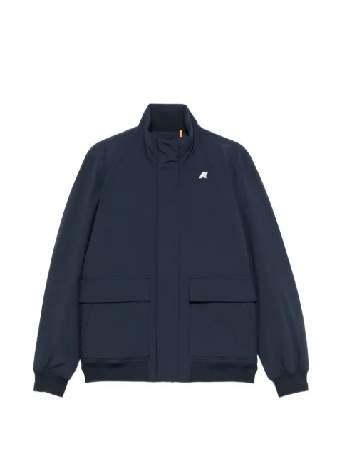K-Way logo-patch ribbed-trim jacket