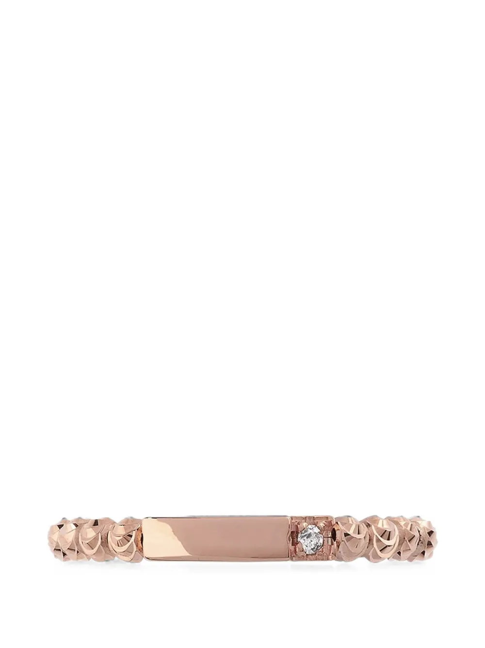 Officina Bernardi Moon Ring mit Diamant - Rosa