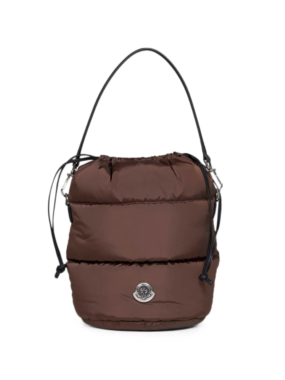 Moncler Gewatteerde bucket-tas Bruin