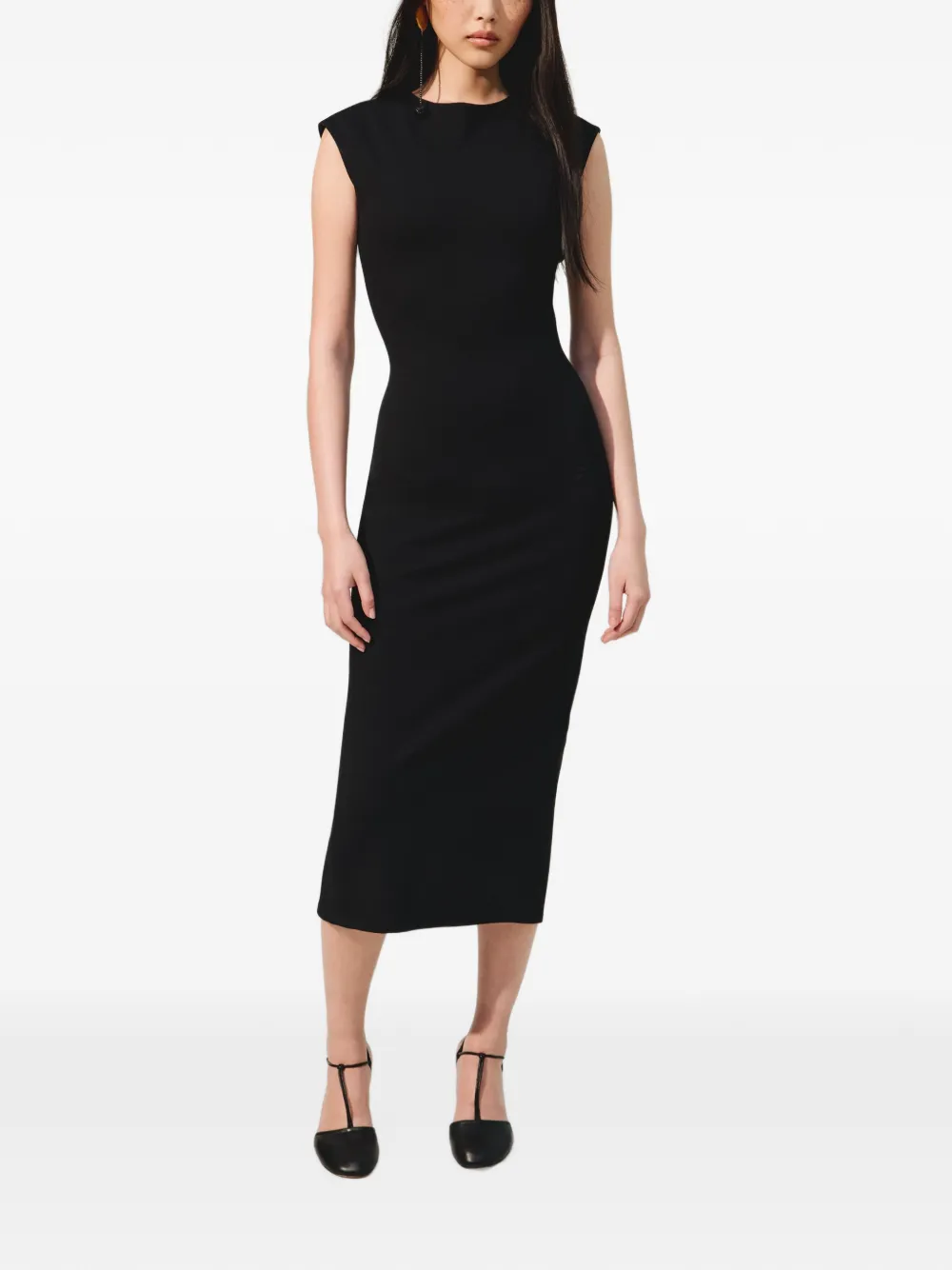 Jacquemus De Alba midi-jurk Zwart