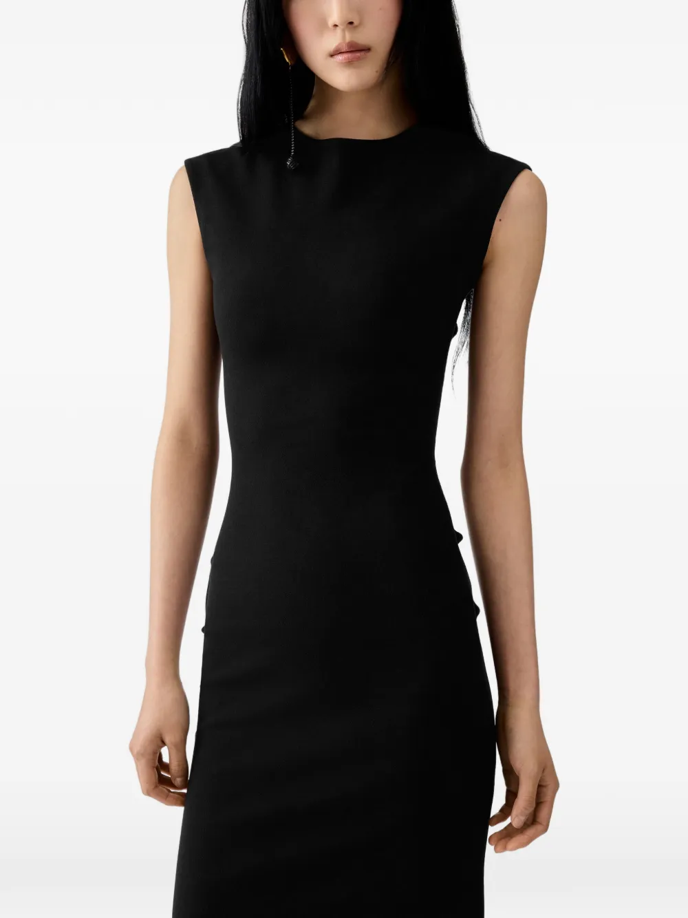 Jacquemus De Alba midi-jurk Zwart